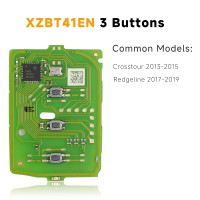 XHORSE XZBT41EN 3 Button Honda Remote Key PCBs pour Crosstour 2013-2015 and Redgeline 2017-2019 5pcs/Lot
