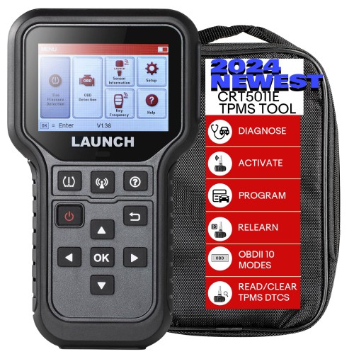 LAUNCH CRT5011E TPMS Activation Diagnostic Tool Lire / effacer DTCs Relearn/Tire Pressure Monitoring Device Activate 315/433MHz Tire Pressure Sensors