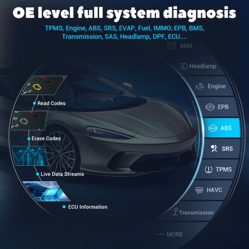 Français XTOOL InPlus IP616 OBD2 Car Automotive Diagnostic Scanner avec 31 Reset Service Auto Key Programmer Mise à jour Gratuite à vie