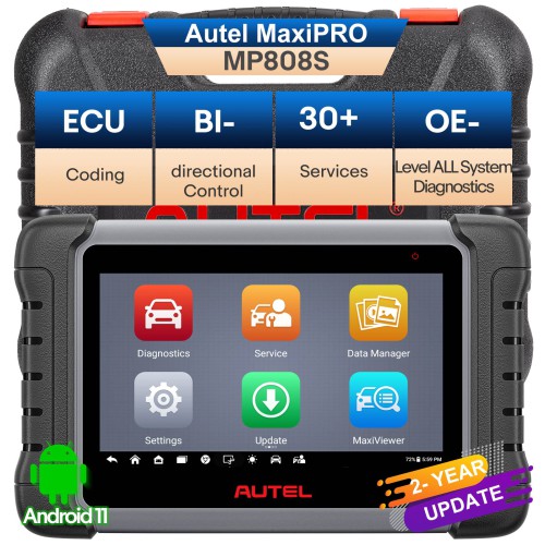 Français Autel MaxiPRO MP808S Professional OE-Level Full System Diagnostic Scanner Version améliorée de MP808