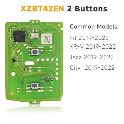 XHORSE XZBT42EN 2 Button Honda Remote PCBs for Honda Fit XR-V Jazz City 5pcs/Lot