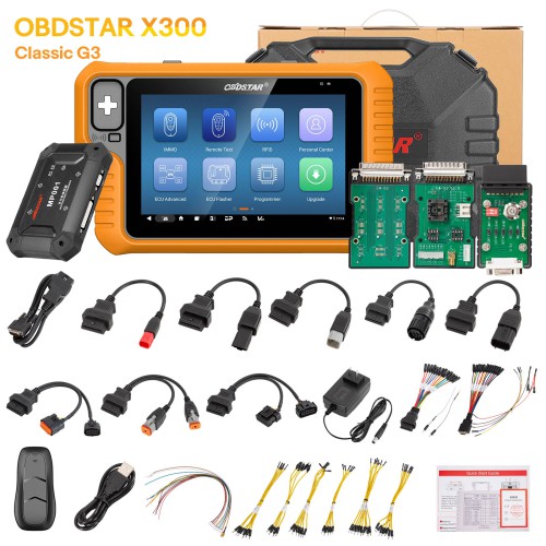 OBDSTAR X300 Classic G3 Key Master avec ECU Clone License Obtenez gratuit OBDSTAR Key Sim et MOTO IMMO Kits