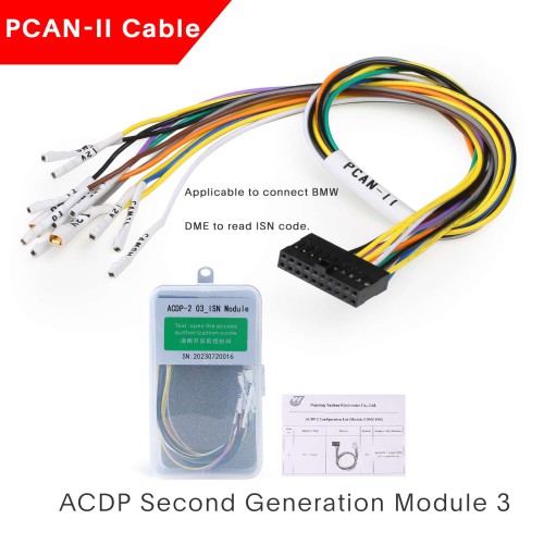 Yanhua ACDP-2 Module 3 ISN Module avec License A50B A50D A50E pour BMW DME ISN Read and Write Without Soldering pour ACDP-2