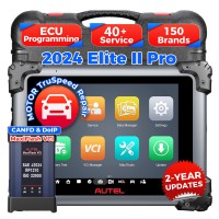 Français Autel MaxiSys Elite II Pro Full System Diagnostic Scanner J2534 Support ECU Coding SCAN VIN avec 2 Ans de Mise à Jour