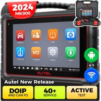 2024 Français Autel MaxiCOM MK900 Bidirectional Car Diagnostic Scanner avec 40+ Services DoIP & CAN-FD Mise à niveau de MK808S